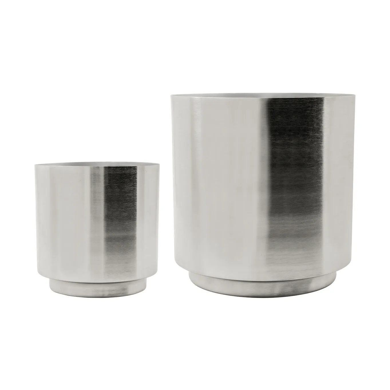 Bailey vaso, 2 peças, Acabamento prateado House Doctor
