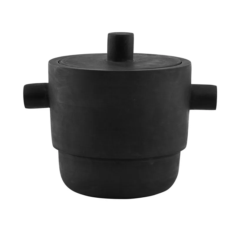 Balde de gelo Ask 17 cm, Preto House Doctor