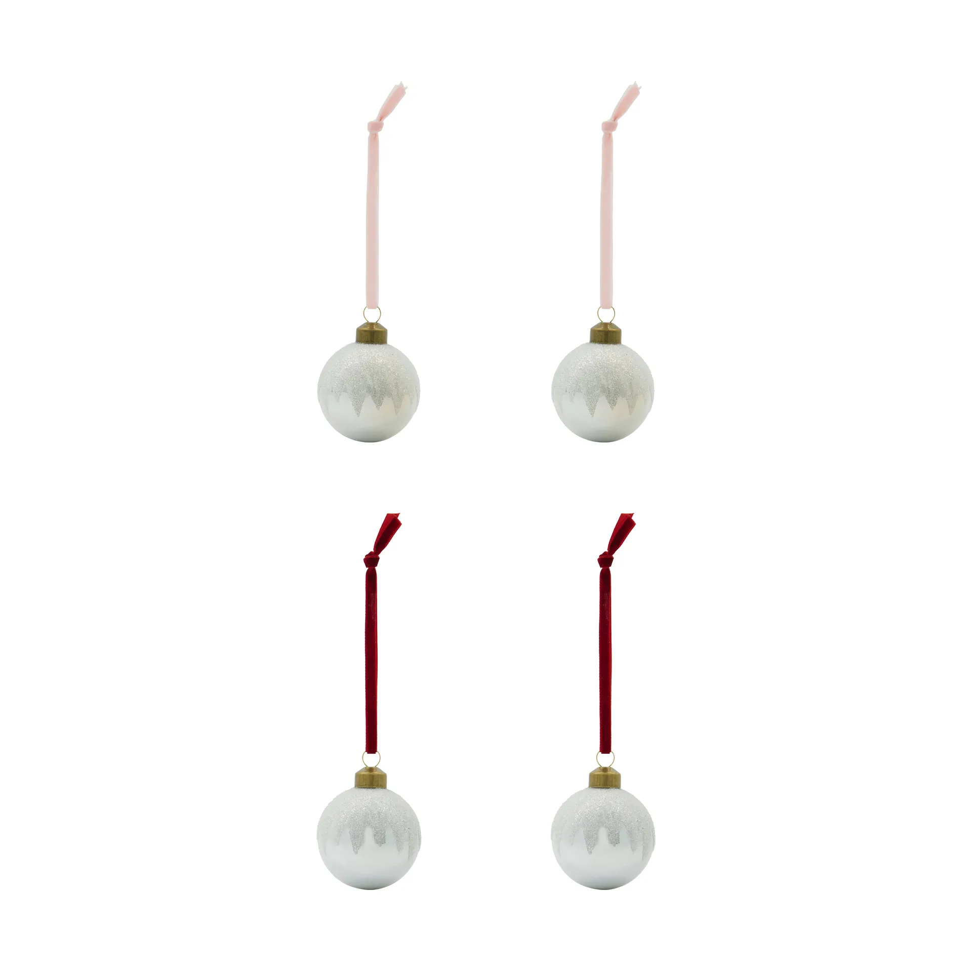 Bano bola de Natal 4-pack, Prata House Doctor
