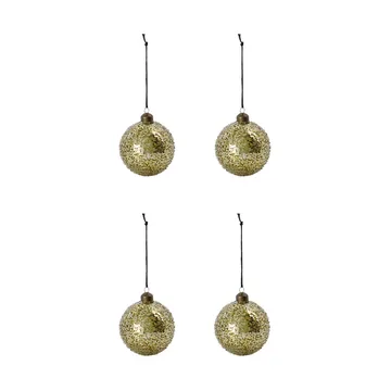 Bola de Natal Chosen Ø8 cm 4 unidades - Ouro - House Doctor