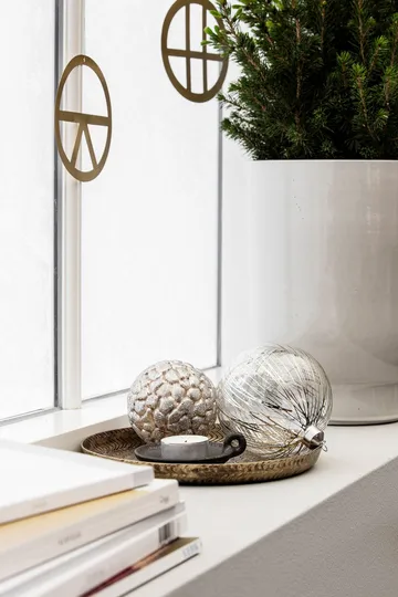 Bola de natal Silver lines - Prata - House Doctor