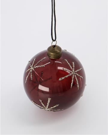 Bola de natal Star Ø8 cm - Bordeaux - House Doctor