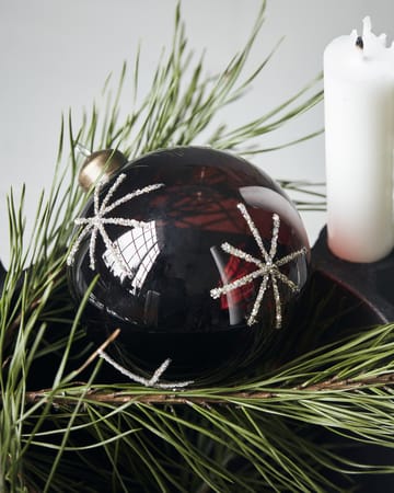 Bola de natal Star Ø8 cm - Bordeaux - House Doctor