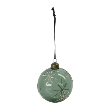 Bola de natal Star Ø8 cm - Verde - House Doctor