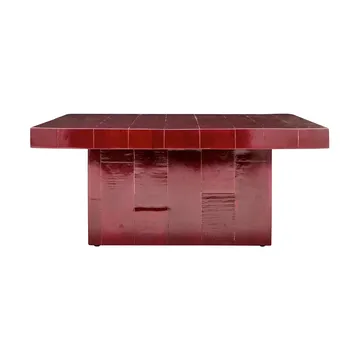 Brick mesa de centro 100x100x44 cm - Vermelho - House Doctor