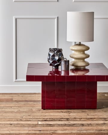 Brick mesa de centro 100x100x44 cm - Vermelho - House Doctor