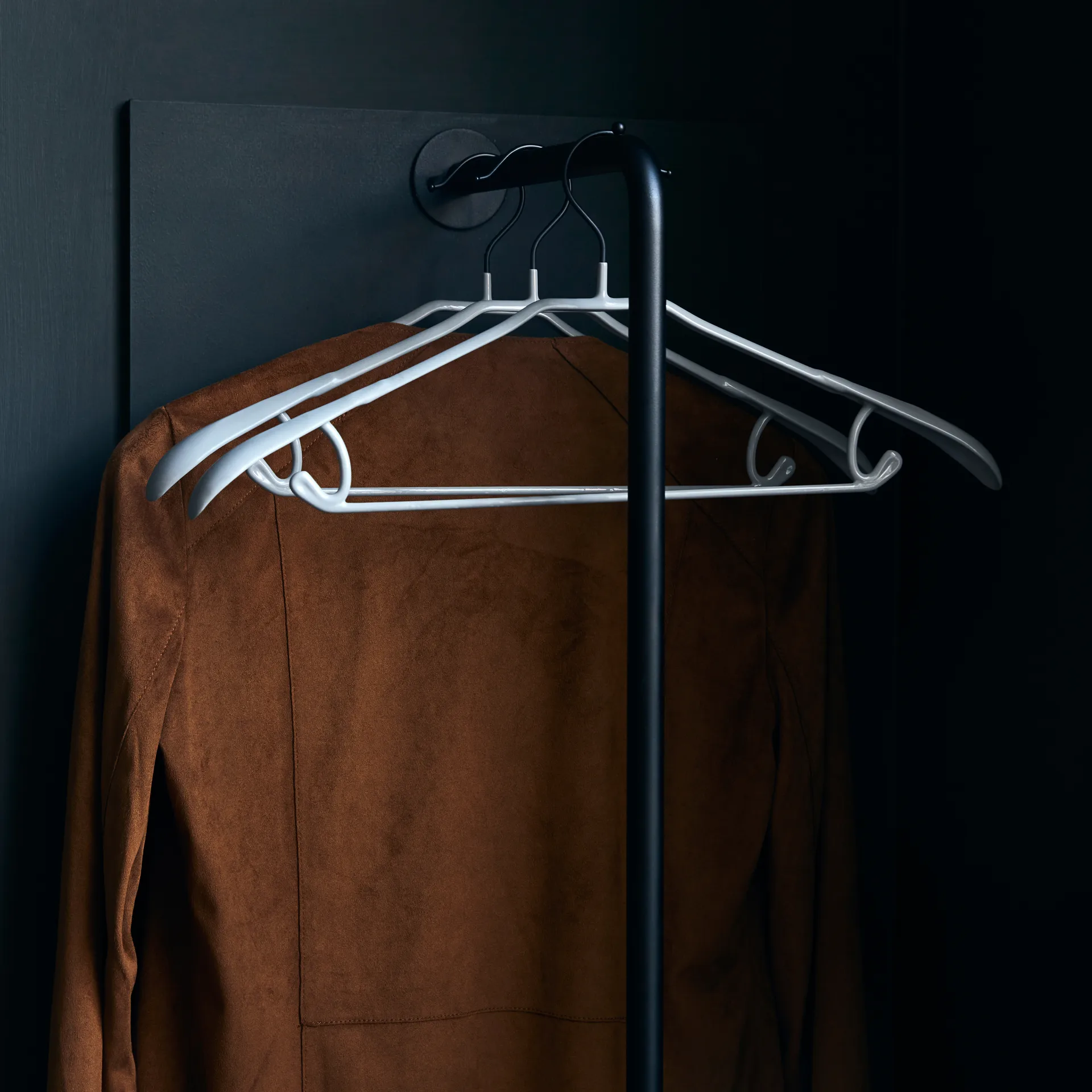 Cabide Ward, conjunto de 3, preto-cinza House Doctor