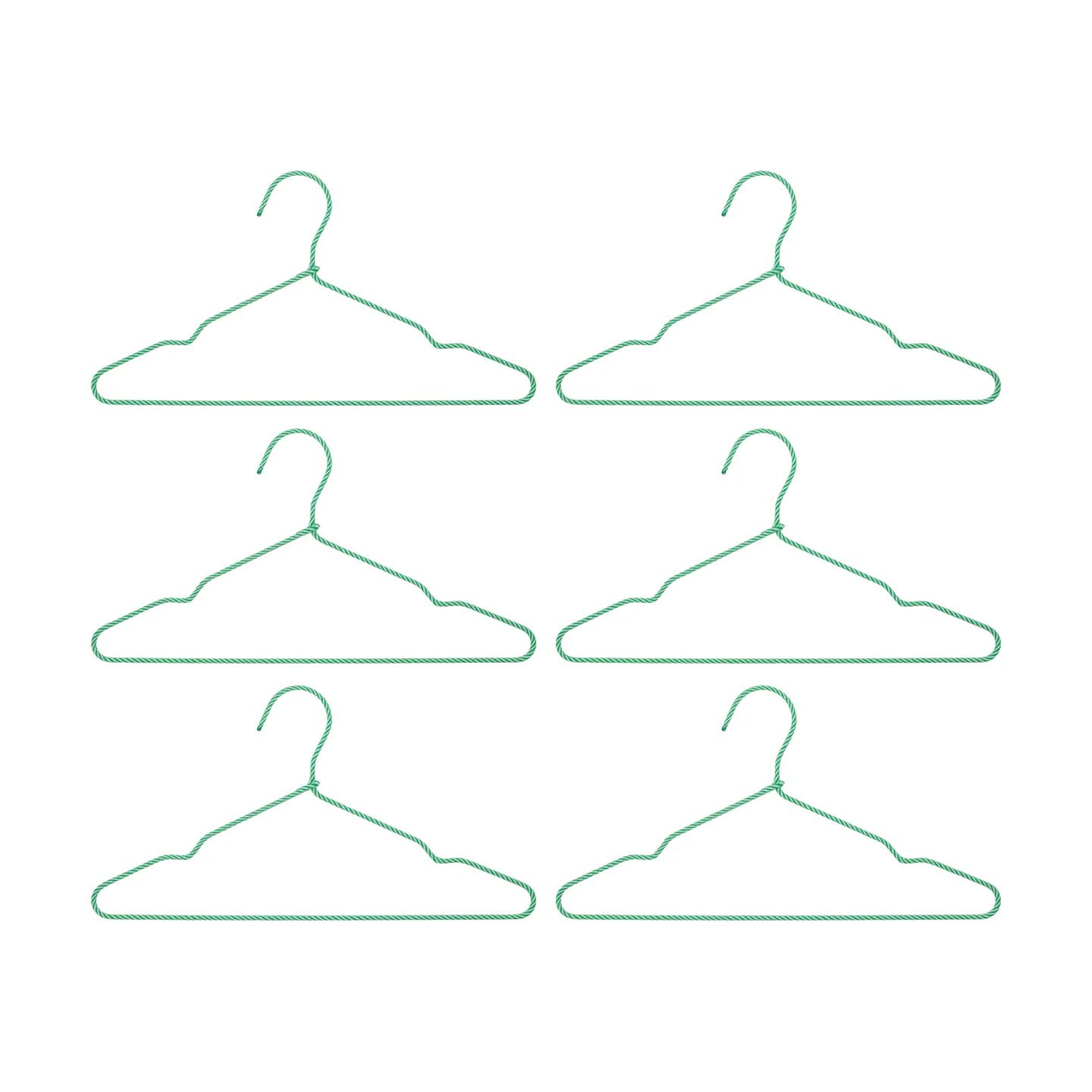 Cabide Wire 6-pack, Verde House Doctor