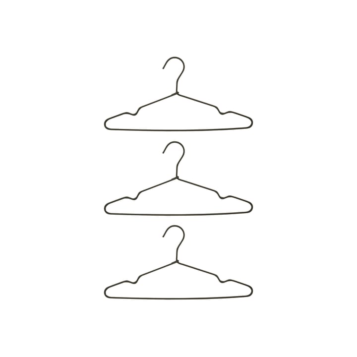 Cabides Wire, conjunto de 3 - dark grey - House Doctor