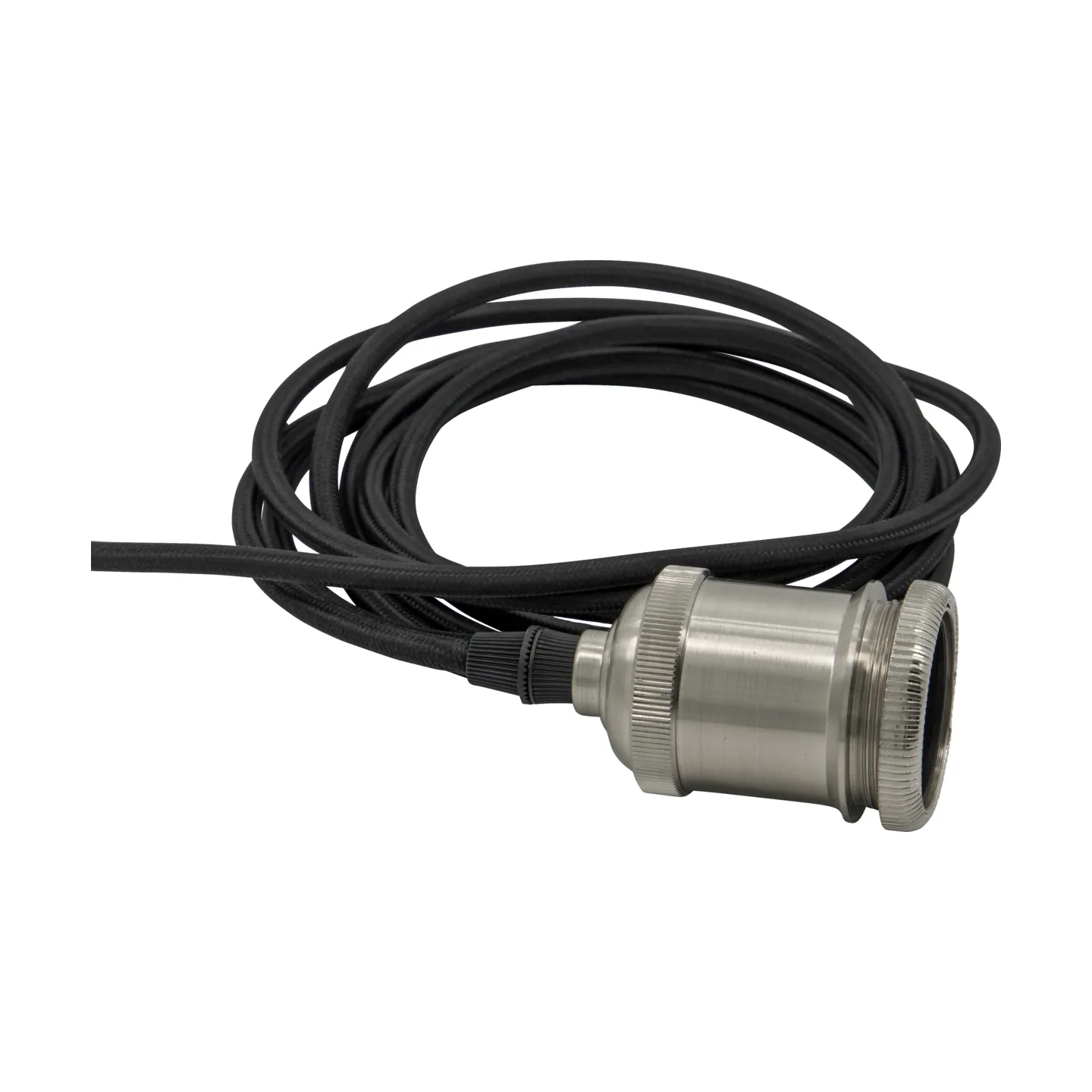 Cabo com soquete E27, Acabamento prateado House Doctor