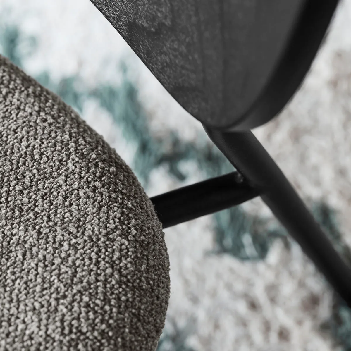 Cadeira Longa com estrutura de aço, Faia marrom House Doctor