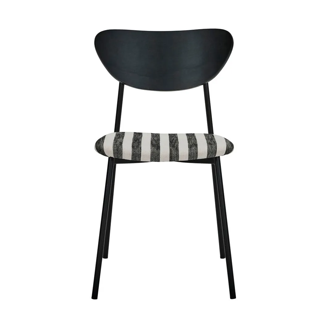 Cadeira Must com assento 2 unidades, Preto e branco House Doctor