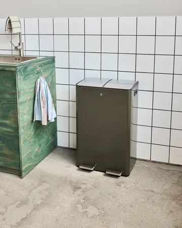 Caixote de lixo Sort - Verde profundo, 46x35,5x71 cm - House Doctor