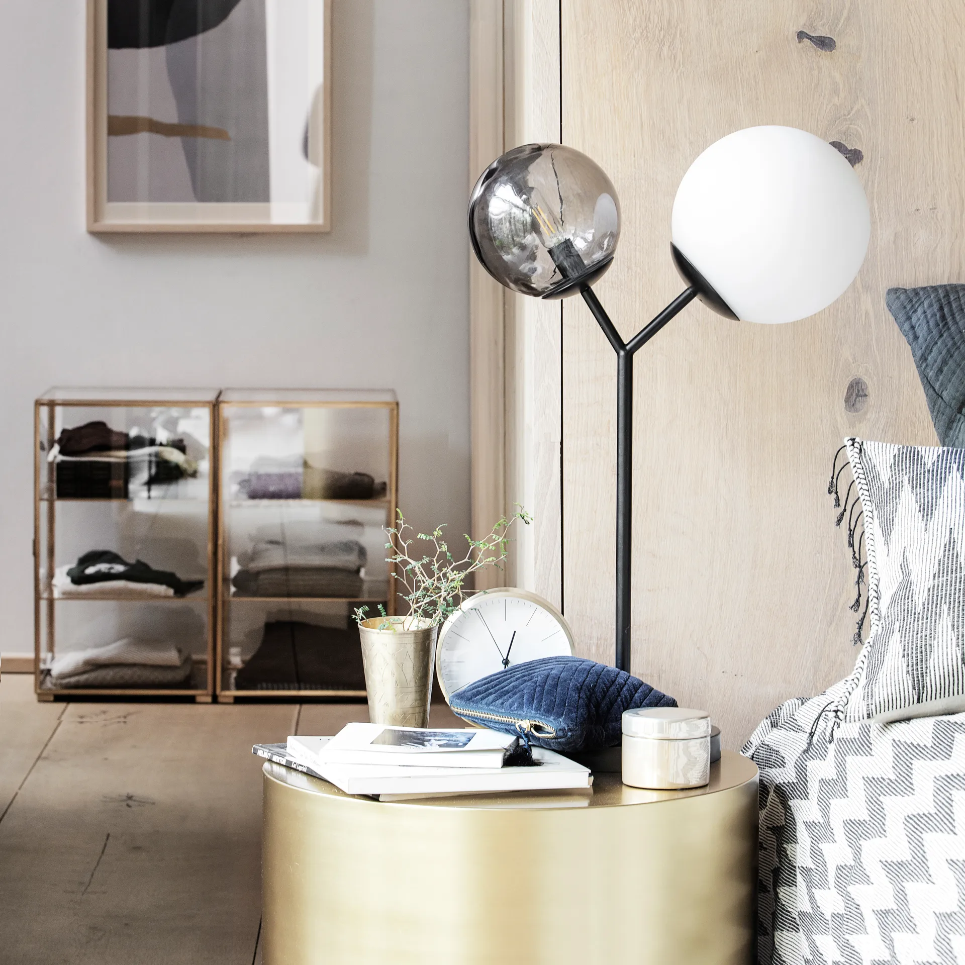 Candeeiro de mesa Twice, Preto House Doctor