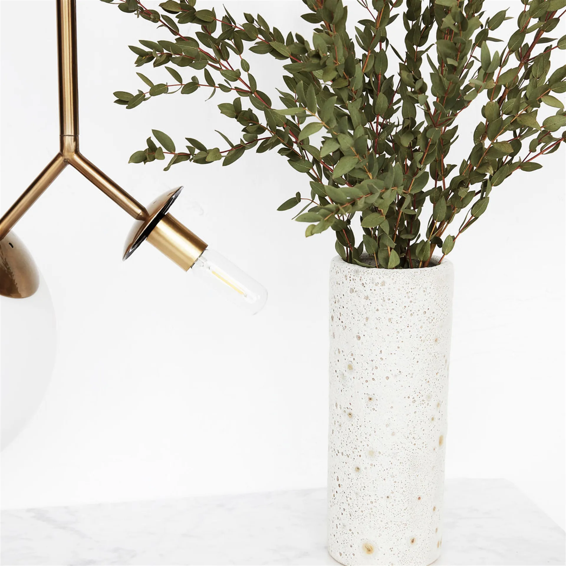 Candeeiro de teto Twice, vidro opala House Doctor