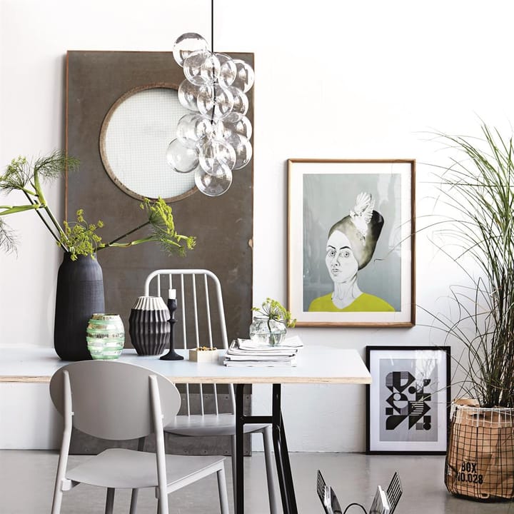 Candeeiro suspenso DIY, 12 bolas de vidro House Doctor