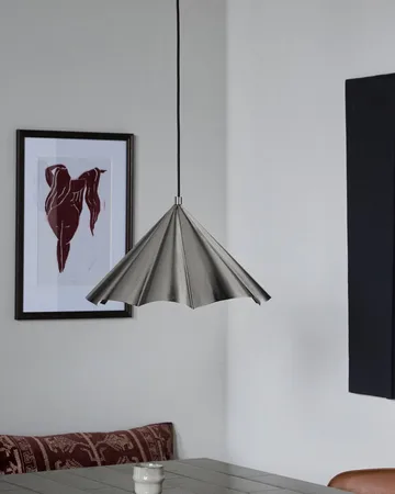 Candeeiro suspenso Flola Ø50 cm - Prateado escovado - House Doctor
