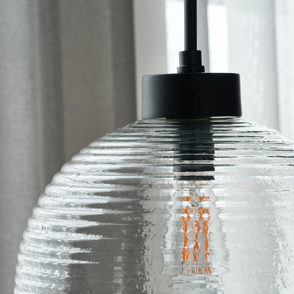 Candeeiro suspenso Gaia Ø34 cm, Transparente House Doctor