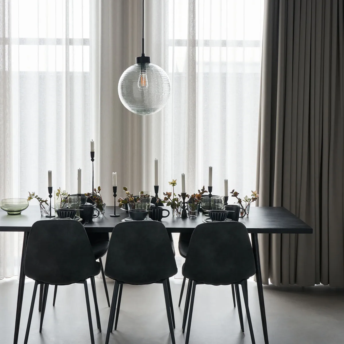 Candeeiro suspenso Gaia Ø34 cm, Transparente House Doctor