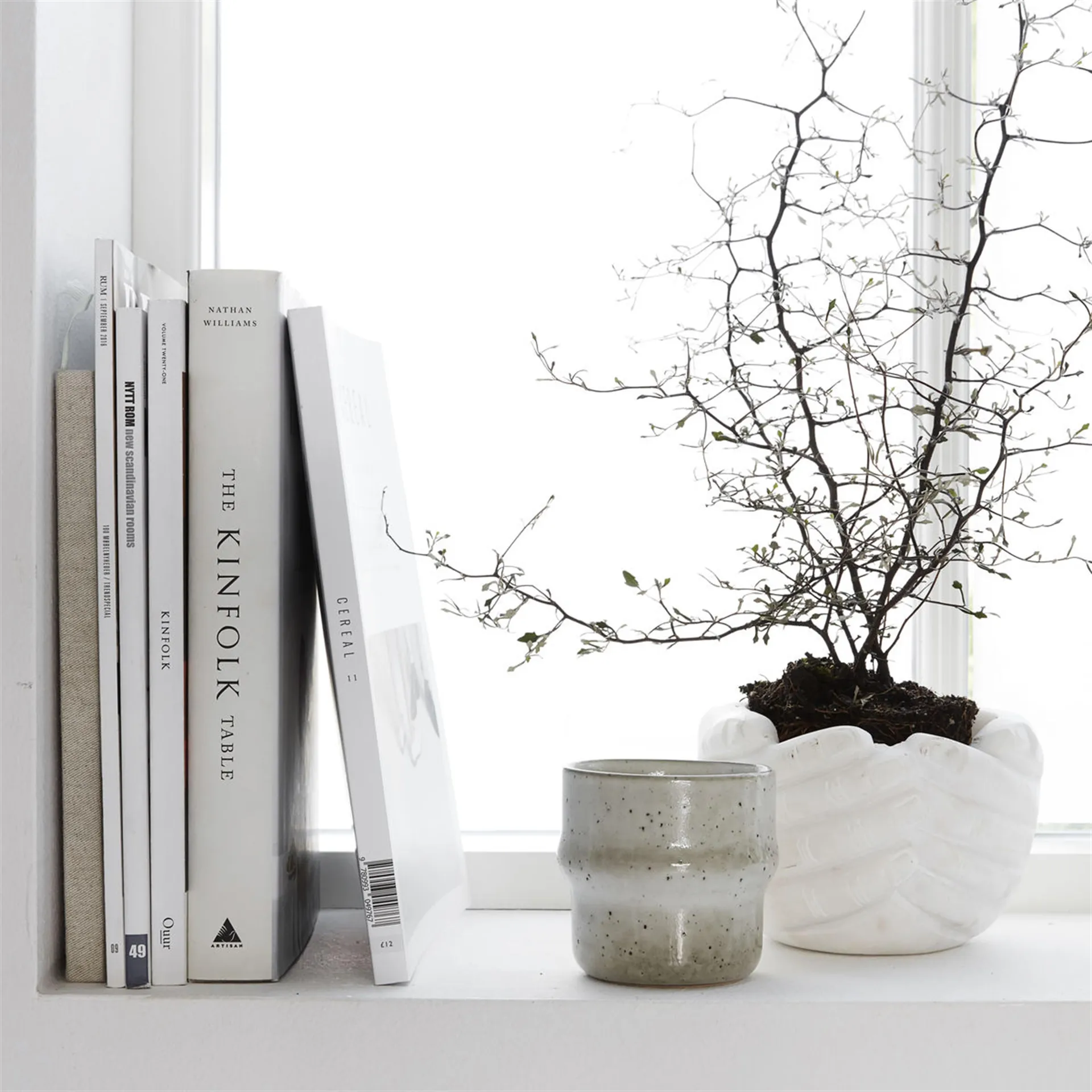 Caneca cinza Lake, 8,3 cm House Doctor