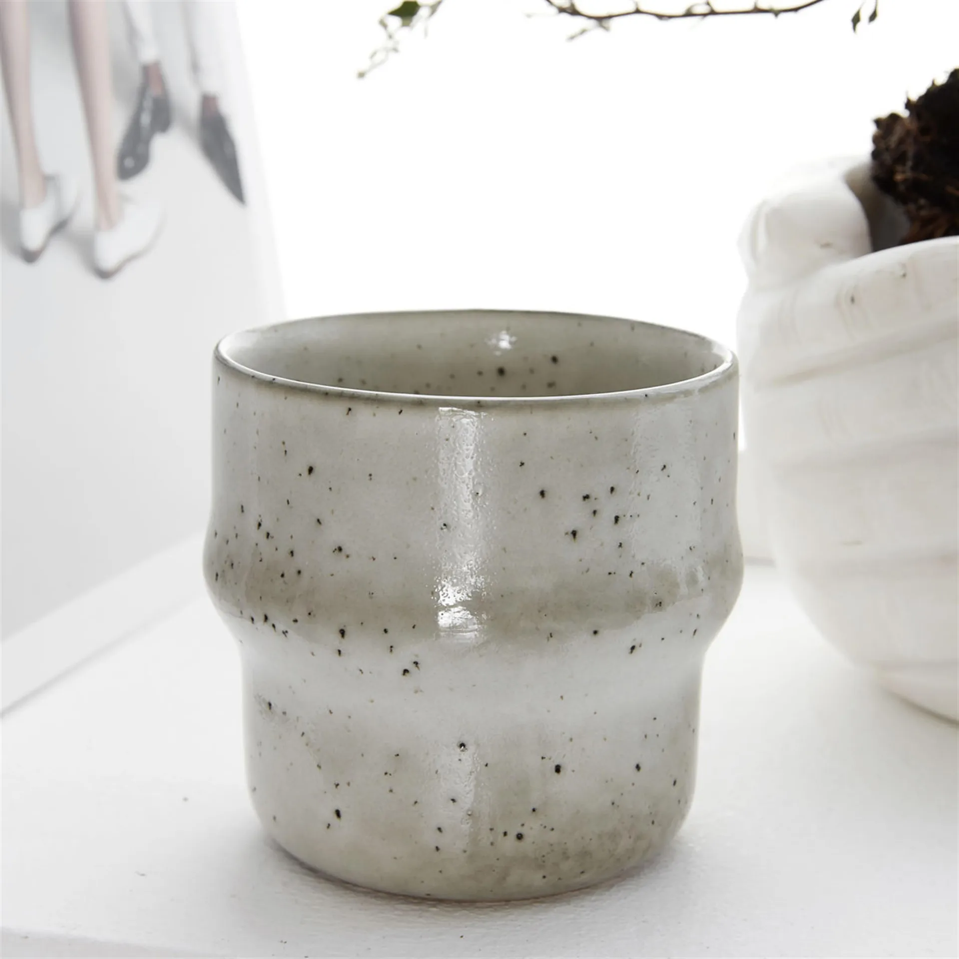 Caneca cinza Lake, 8,3 cm House Doctor