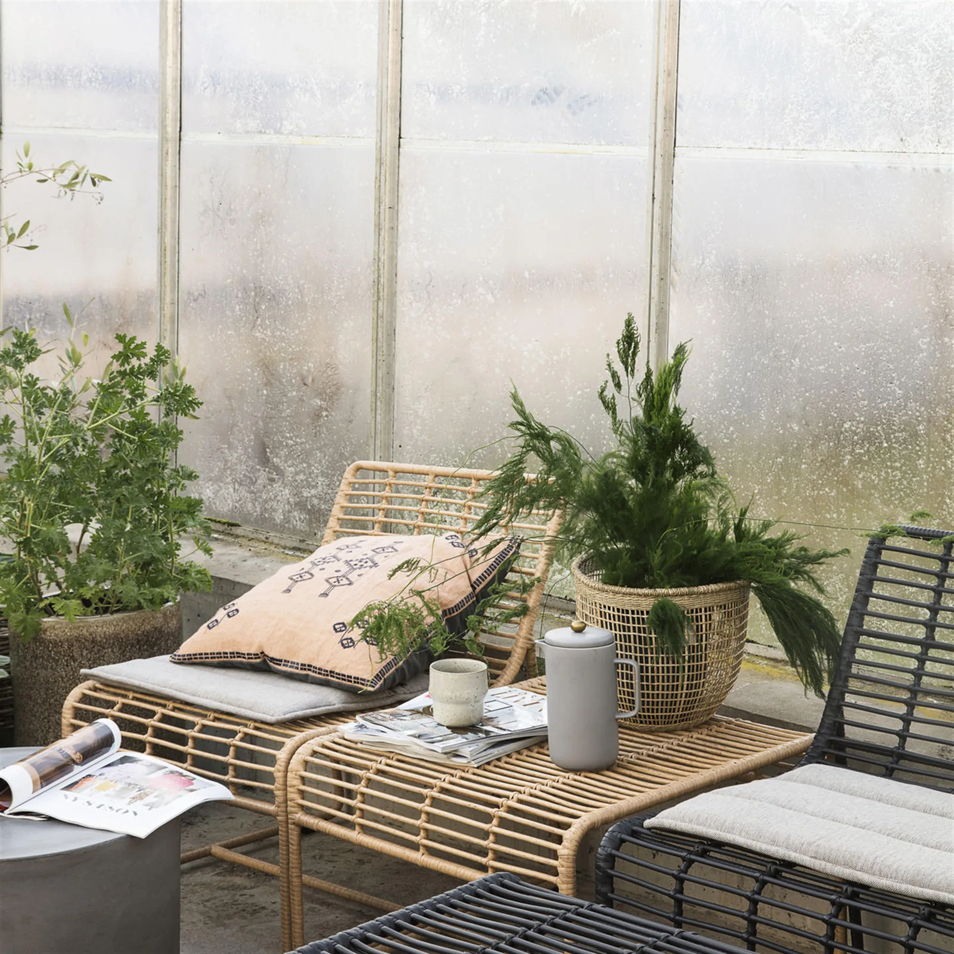 Caneca cinza Lake, 8,3 cm House Doctor