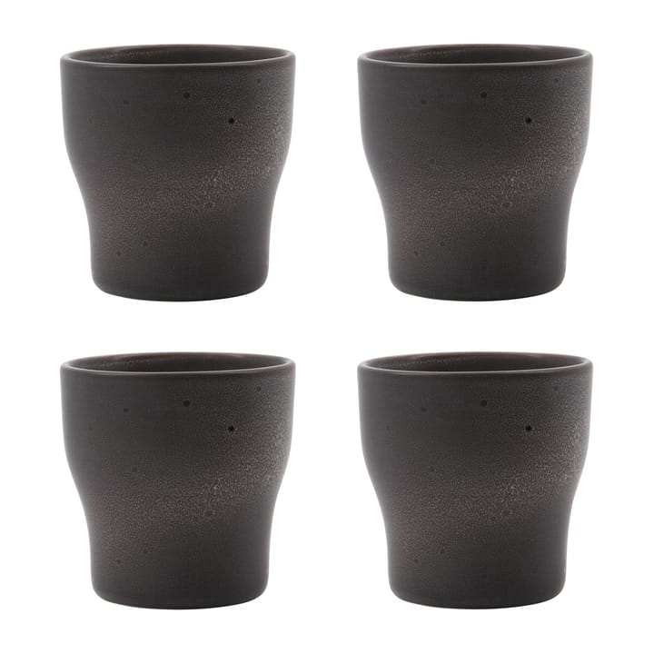 Caneca thermos Liss 9 cm, 4 un. - Cinza escuro - House Doctor
