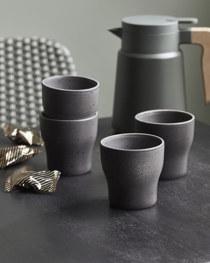 Caneca thermos Liss 9 cm, 4 un., Cinza escuro House Doctor