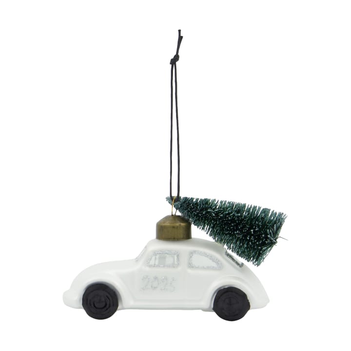 Car enfeite de Natal  - Branco-prateado - House Doctor
