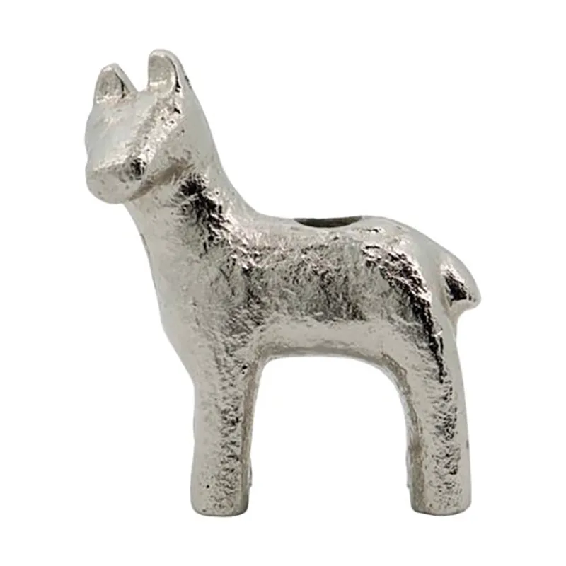 Castiçal Horse 7,5 cm , Prateado antigo  House Doctor