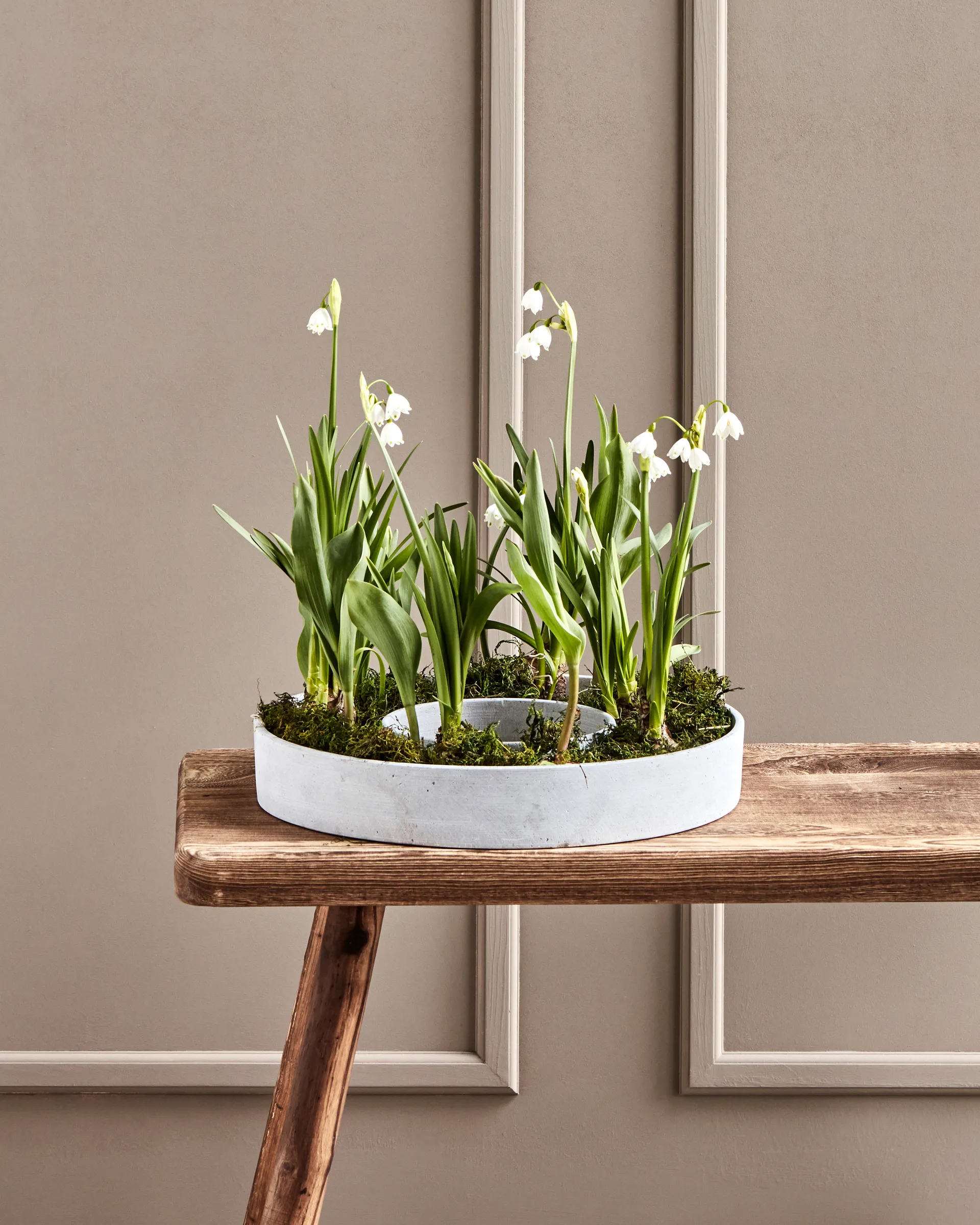 Castiçal Ring para velas de bloco, Concreto House Doctor