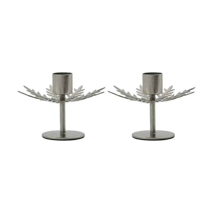 Castical Snowflake 2-pack - Acabamento prateado - House Doctor