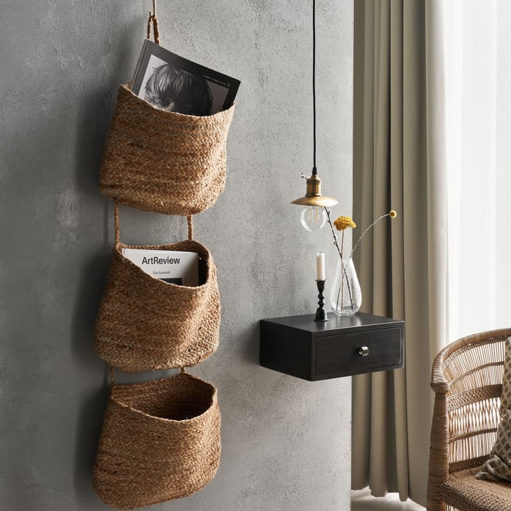 Cesta armazenamento pendurada na parede Ramla 35x109 cm, Natural House Doctor