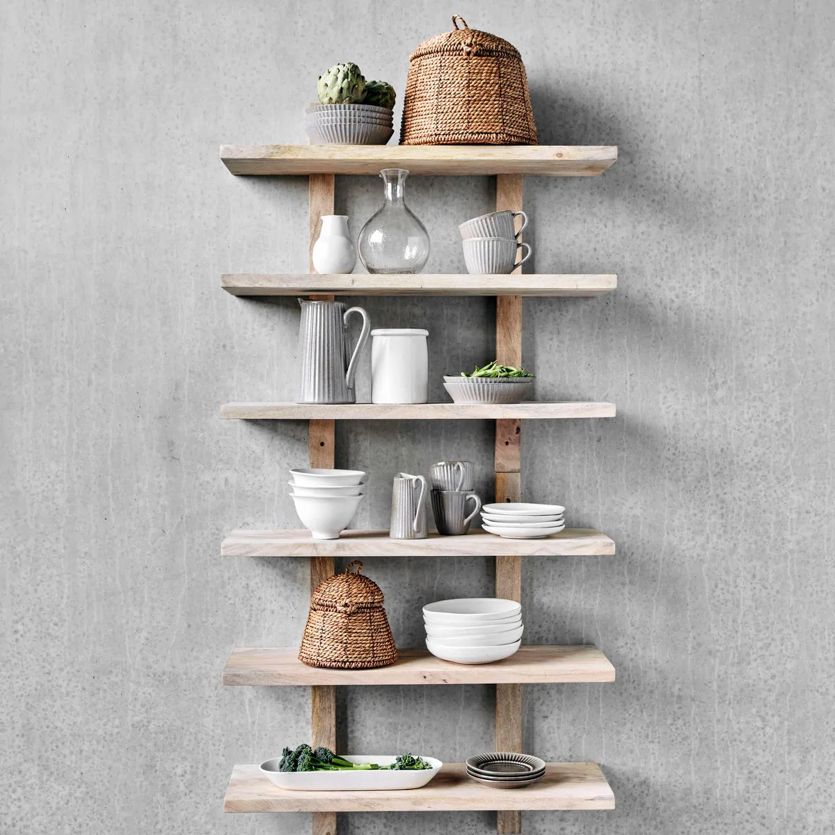 Cesto de armazenamento Rama com tampa 2-unid., Natur House Doctor