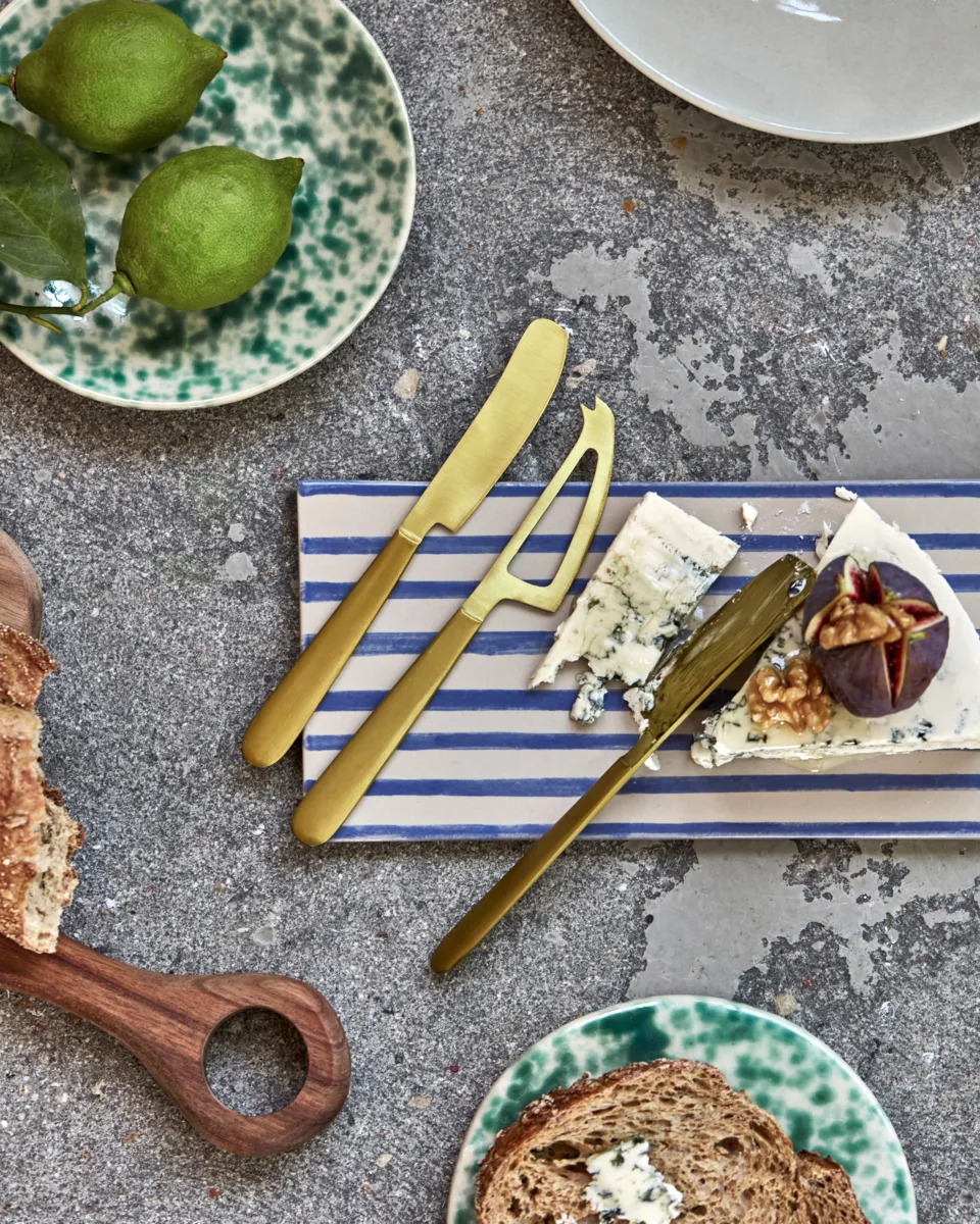 Cheese facas de queijo 3 peças, Dourado House Doctor