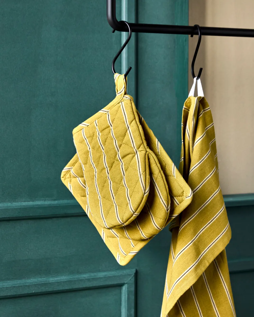 Chef luva de forno 14x24 cm 2 unidades, Amarelo mostarda House Doctor