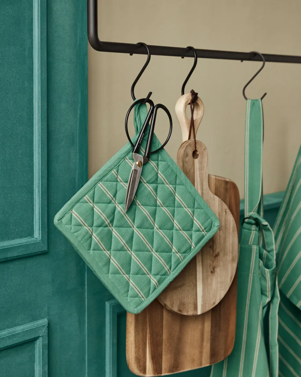 Chef pegador de panela 22x22 cm 2 unidades, Verde House Doctor