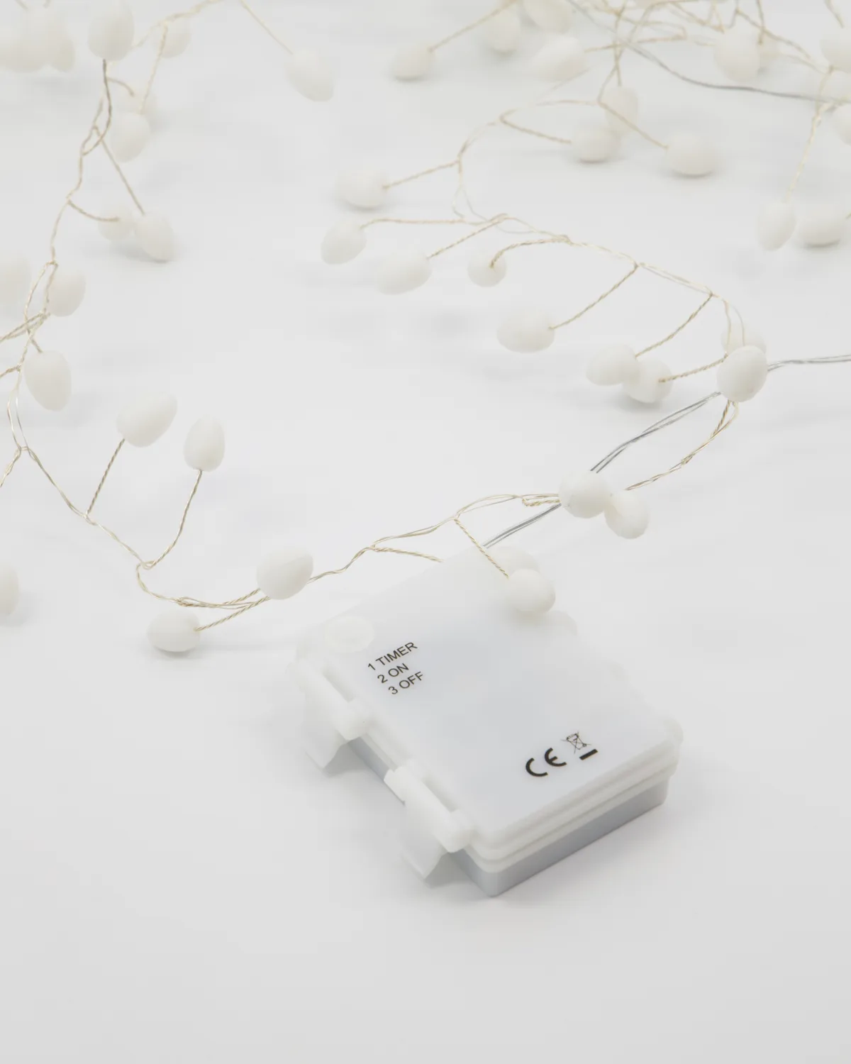 Cher cordão de luz 250 cm, Branco-prateado House Doctor