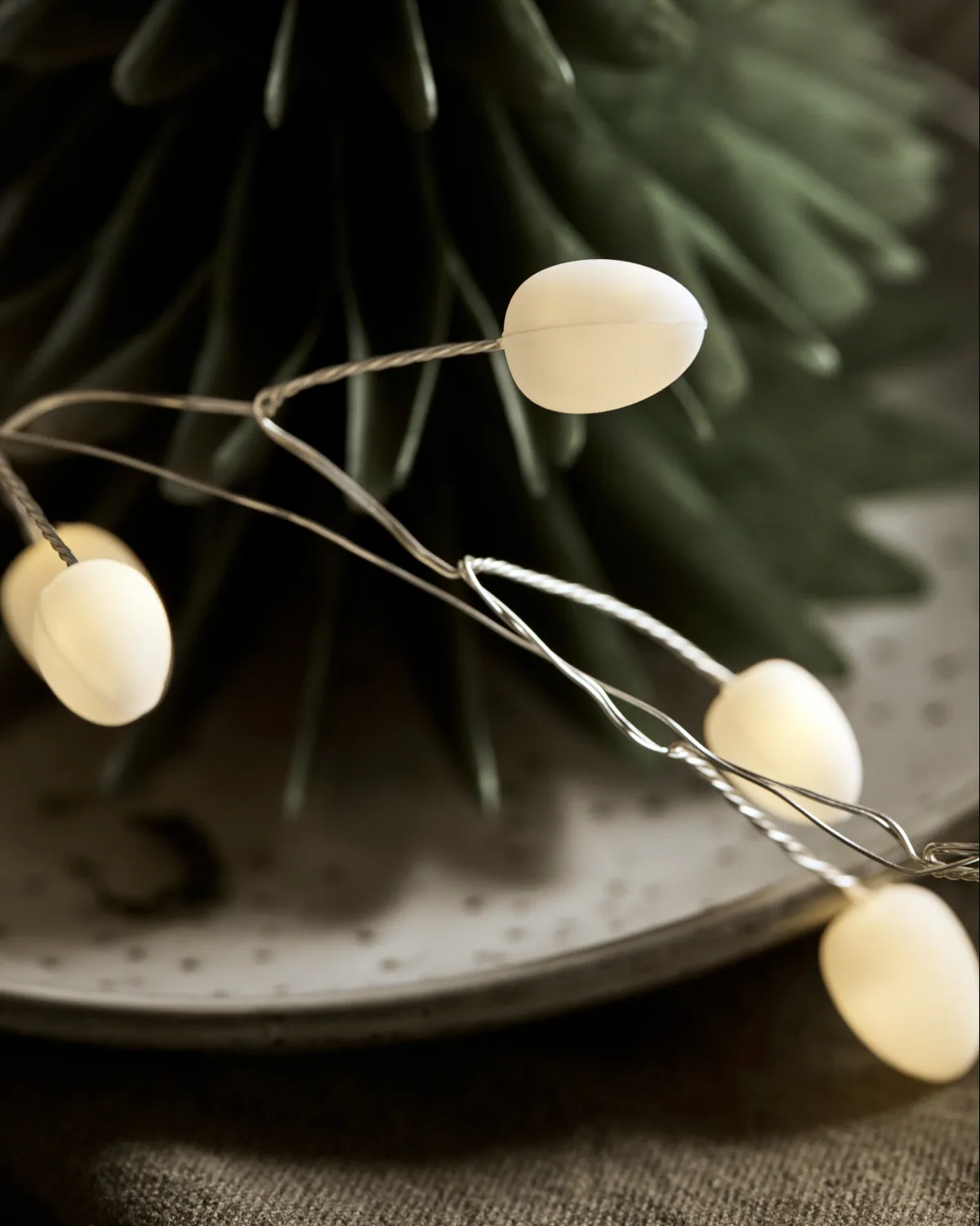 Cher cordão de luz 250 cm, Branco-prateado House Doctor