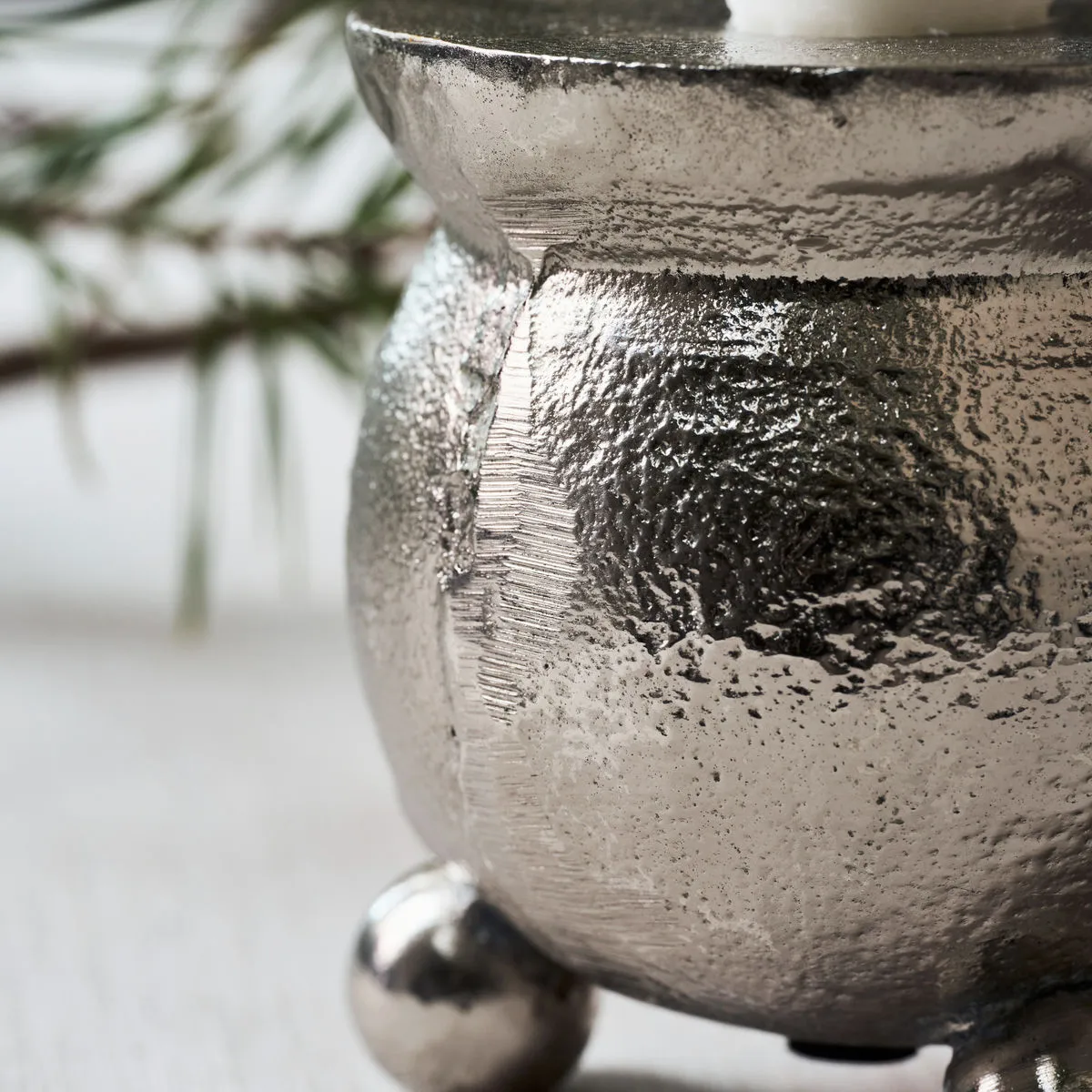 Classic castiçal Ø7 cm, Prateado antigo House Doctor