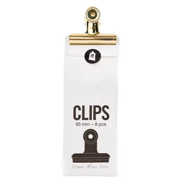 Clipes House Doctor 8 un. - dourado - House Doctor