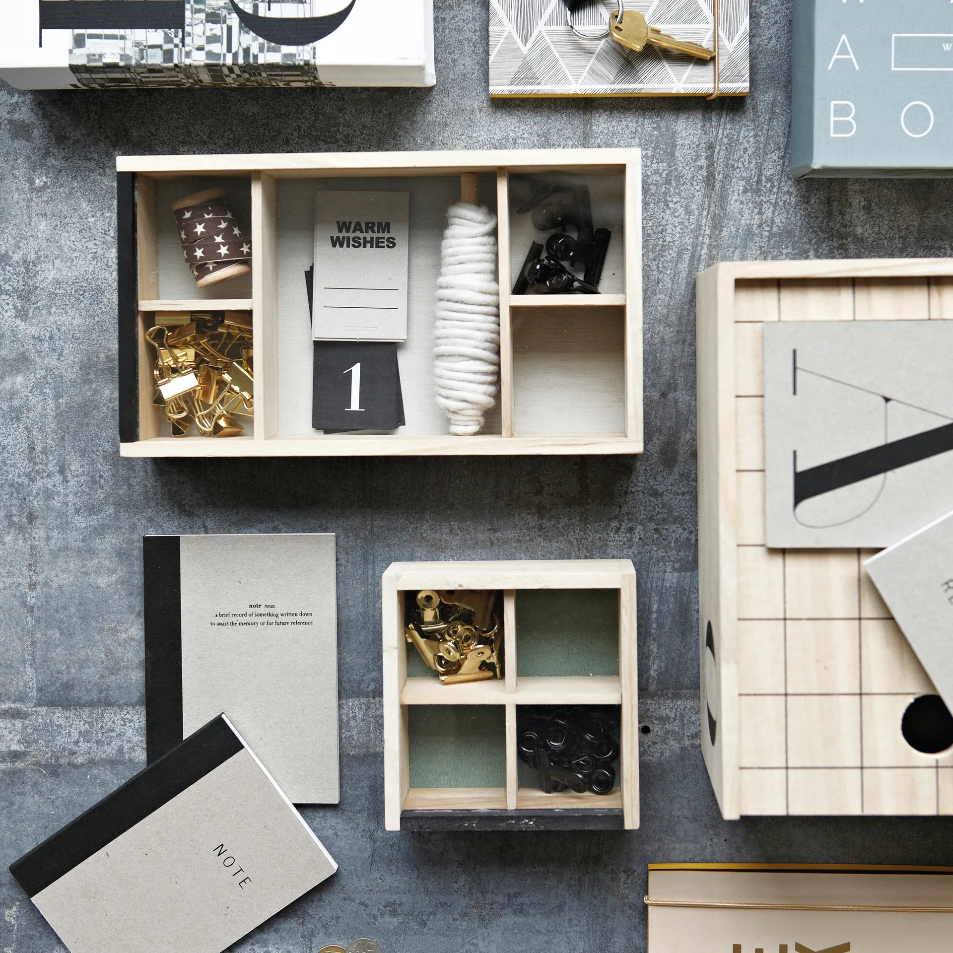 Clipes House Doctor 8 un., dourado House Doctor