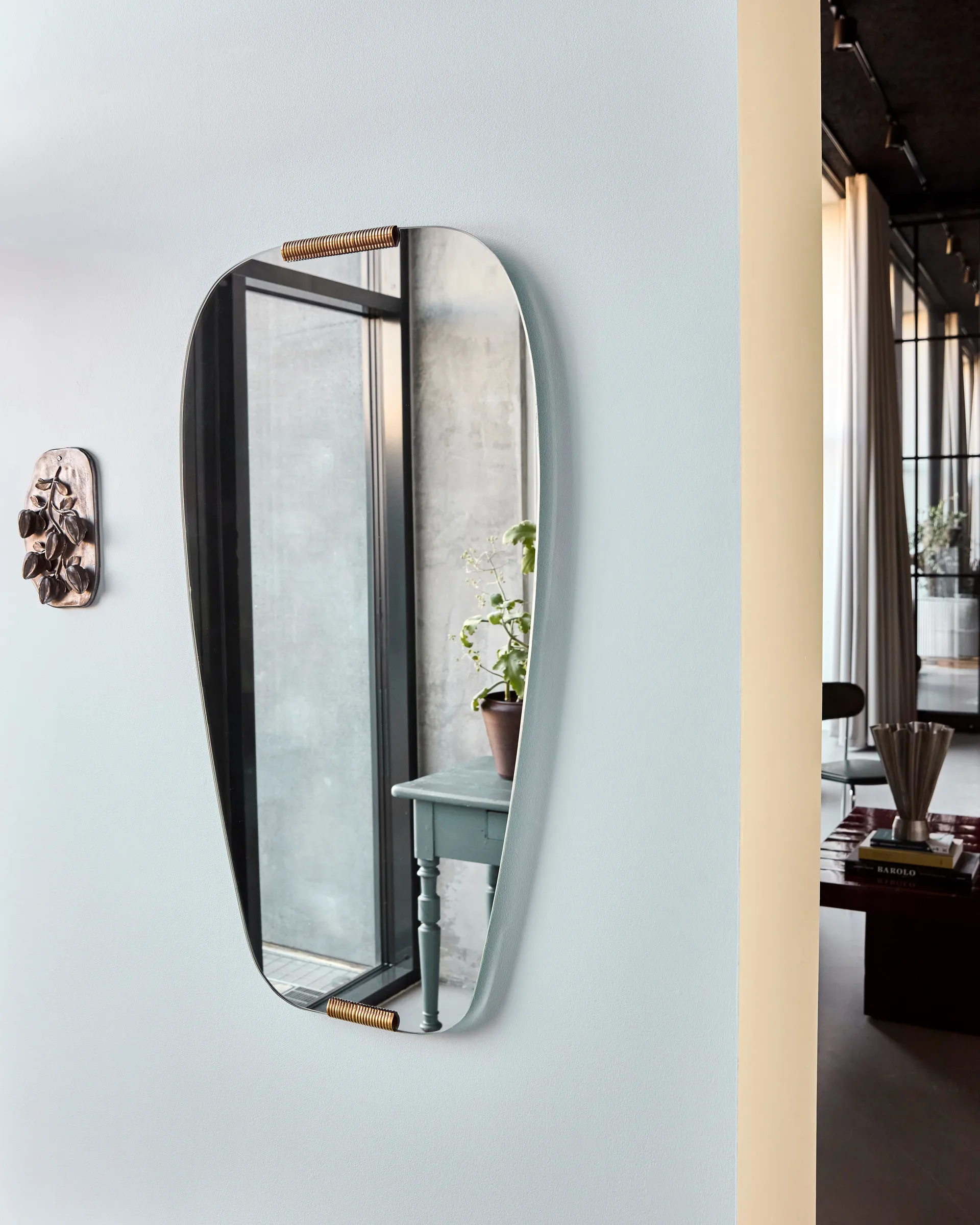 Clips espelho 54,5x100 cm, Dourado House Doctor