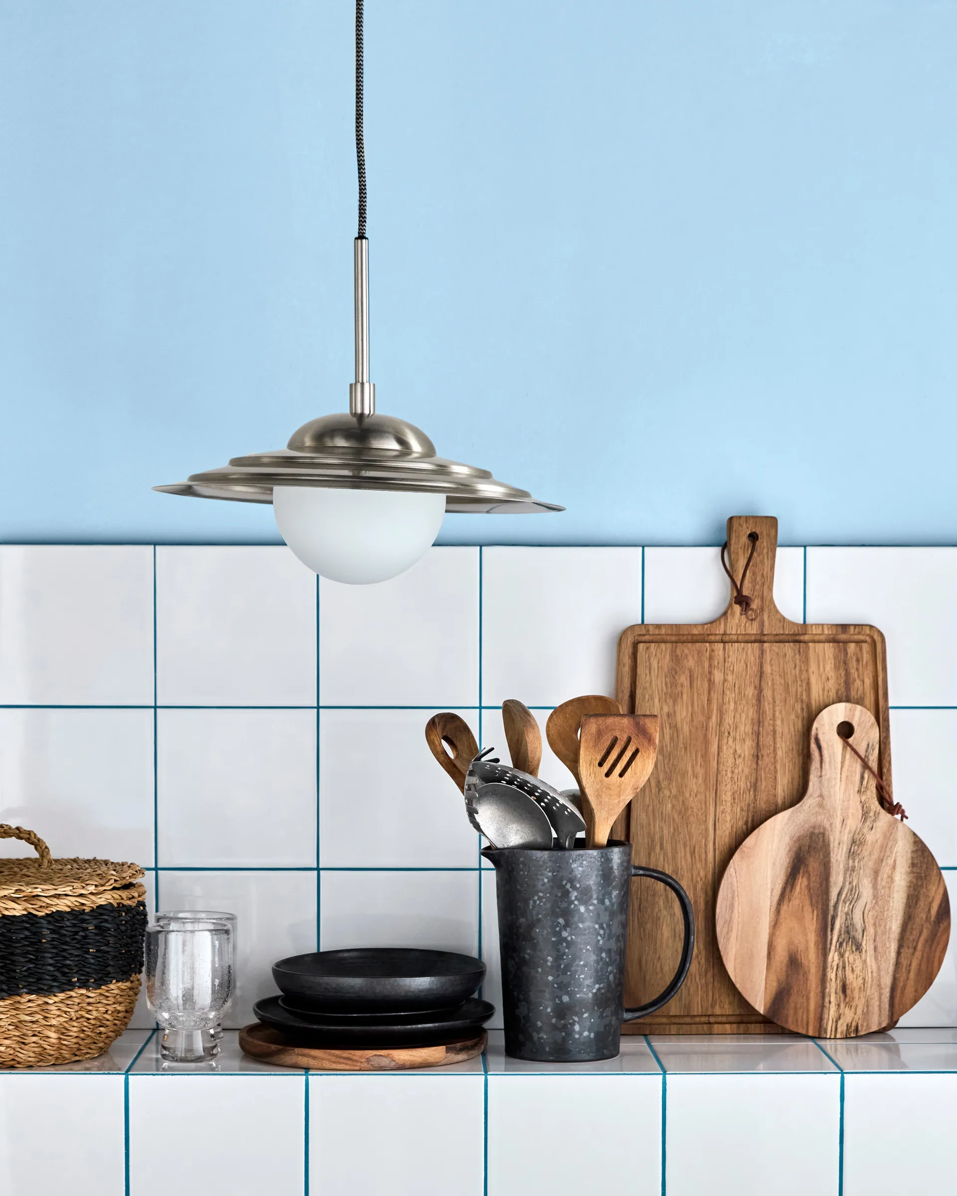 Coin pendente, Prateado escovado House Doctor