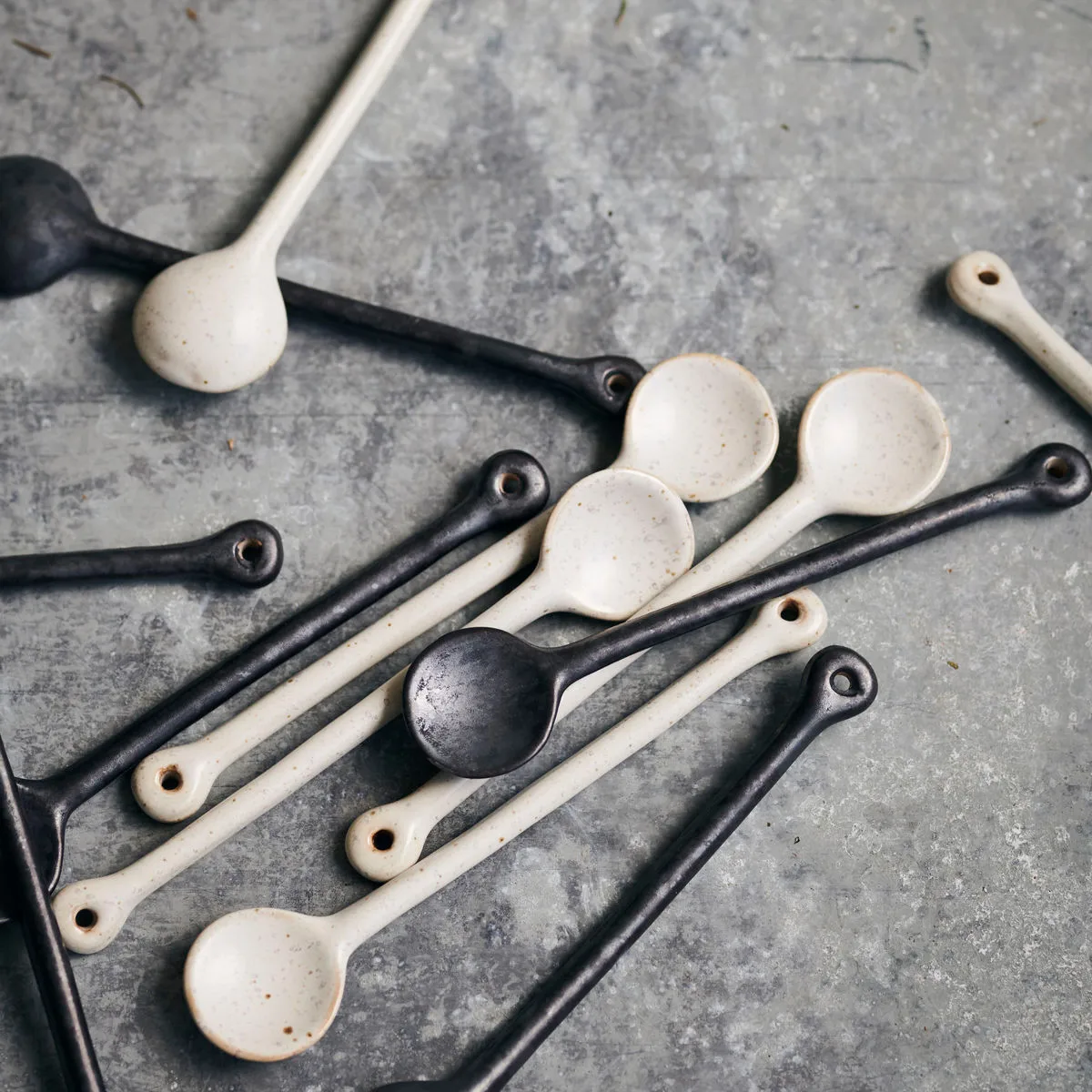 Colher Pion 14 cm, preto-castanho House Doctor