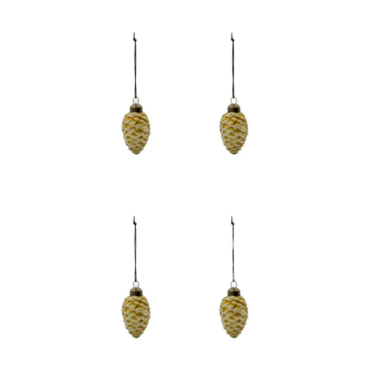 Cone enfeite de Natal 4-pack, Ouro House Doctor