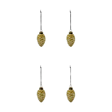 Cone enfeite de Natal 4-pack - Ouro - House Doctor