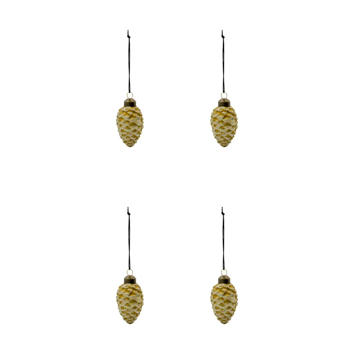 Cone enfeite de Natal 4-pack - Verde - House Doctor
