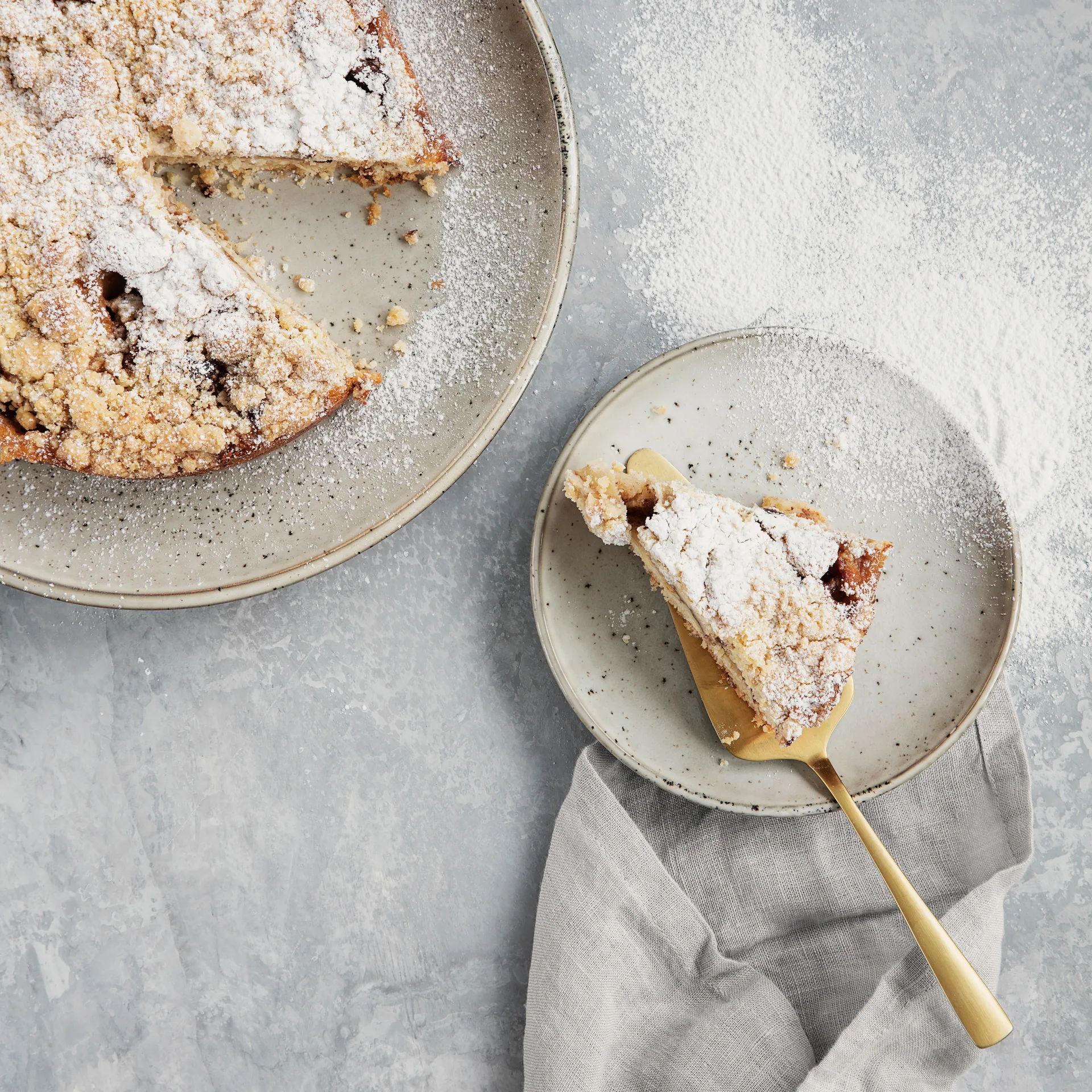 Conjunto para bolos Golden, 2 peças House Doctor