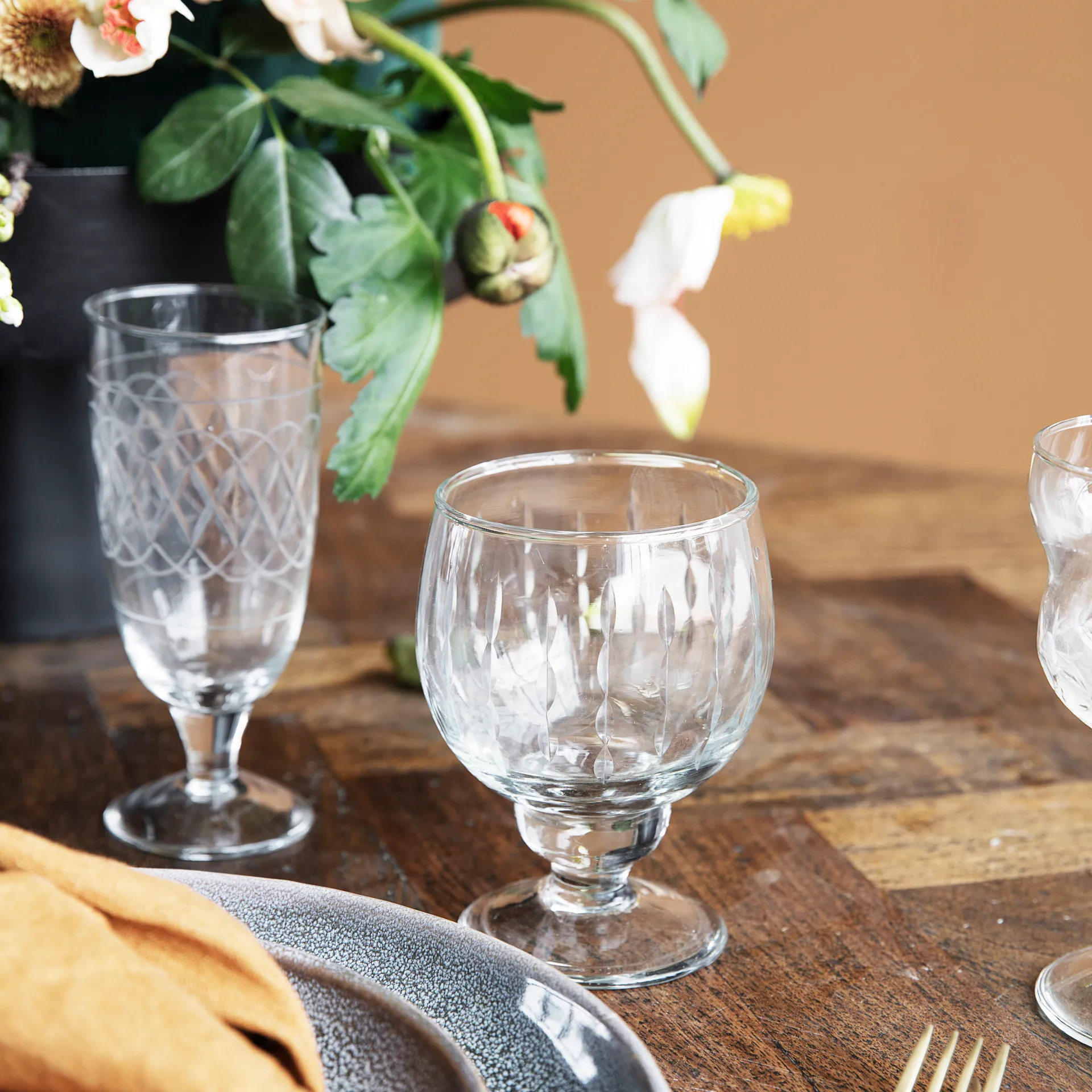 Copo de vinho branco Vintage, transparente House Doctor